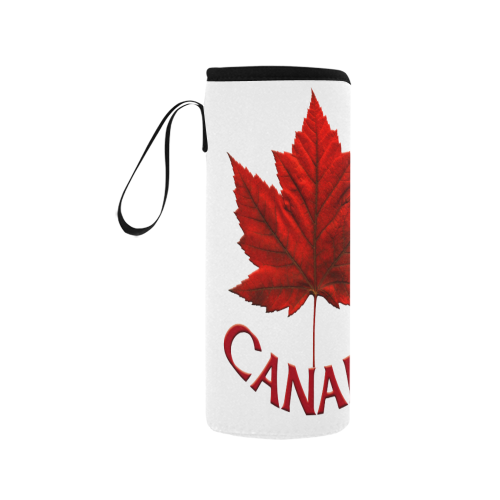 Canada Maple Leaf Souvenir Neoprene Water Bottle Pouch/Medium