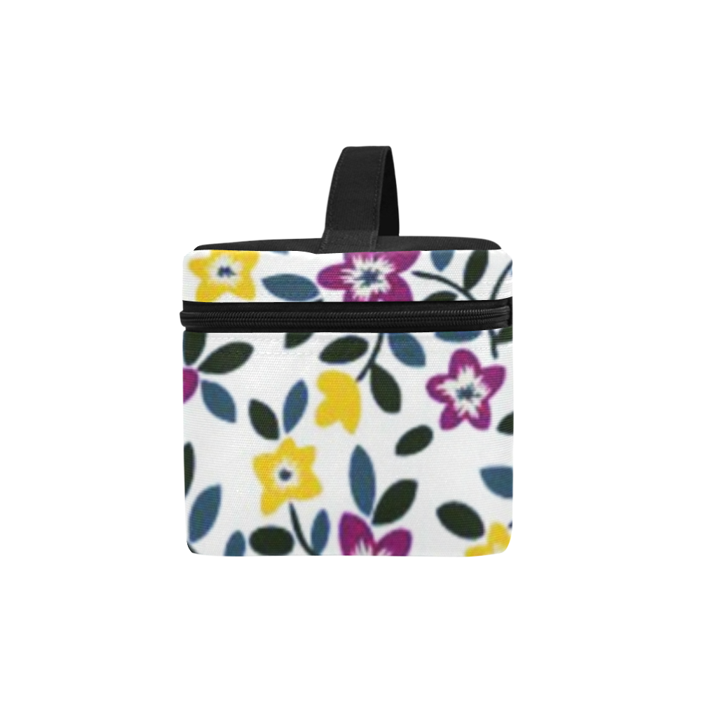 cute floral purple yellow Cosmetic Bag/Large (Model 1658)