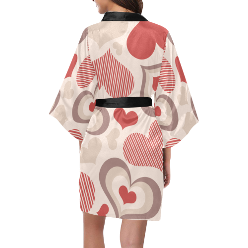 bb heart vector free Kimono Robe
