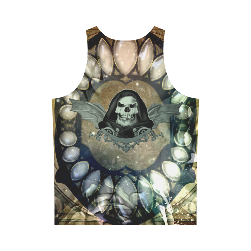 Awesome scary skull All Over Print Tank Top for Men (Model T43)
