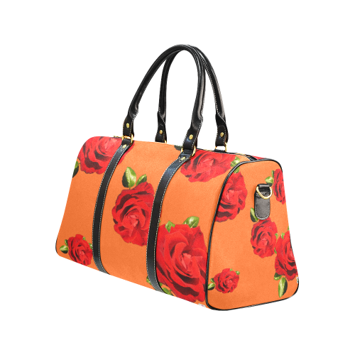 Fairlings Delight's Floral Luxury Collection- Red Rose Waterproof Travel Bag/Large 53086d3 New Waterproof Travel Bag/Large (Model 1639)