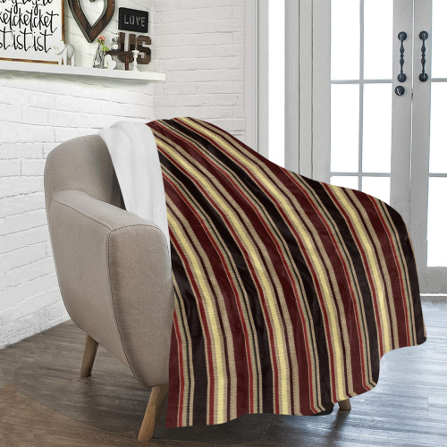 Dark textured stripes Ultra-Soft Micro Fleece Blanket 43''x56''