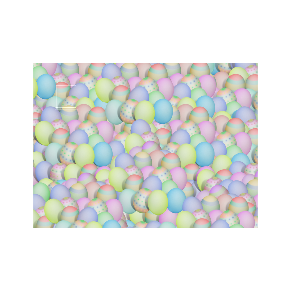 Pastel Colored Easter Eggs Neoprene Water Bottle Pouch/Small
