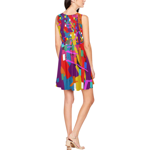 CONFETTI NIGHTS 2 Thea Sleeveless Skater Dress(Model D19)