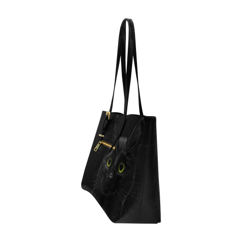 Black Cat Euramerican Tote Bag/Large (Model 1656)
