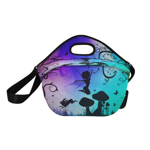Happy fairy in the night Neoprene Lunch Bag/Large (Model 1669)
