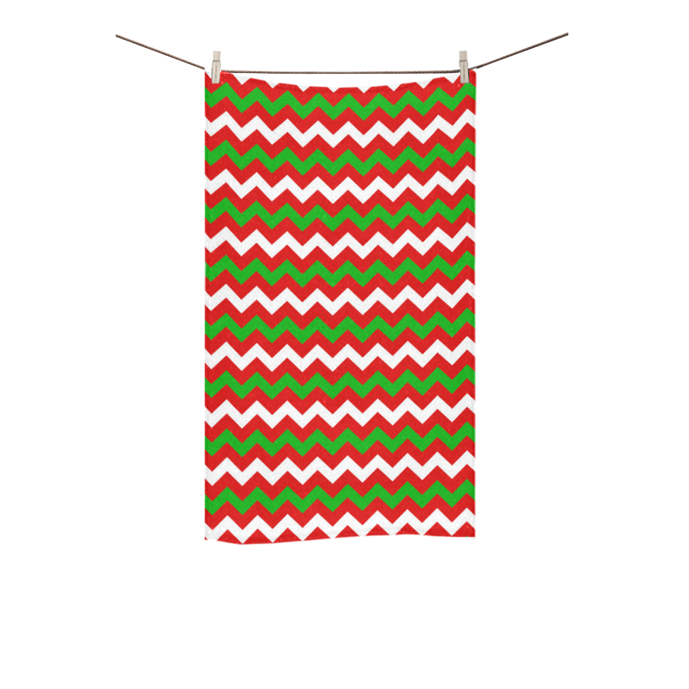 Christmas Zigzag Custom Towel 16"x28"