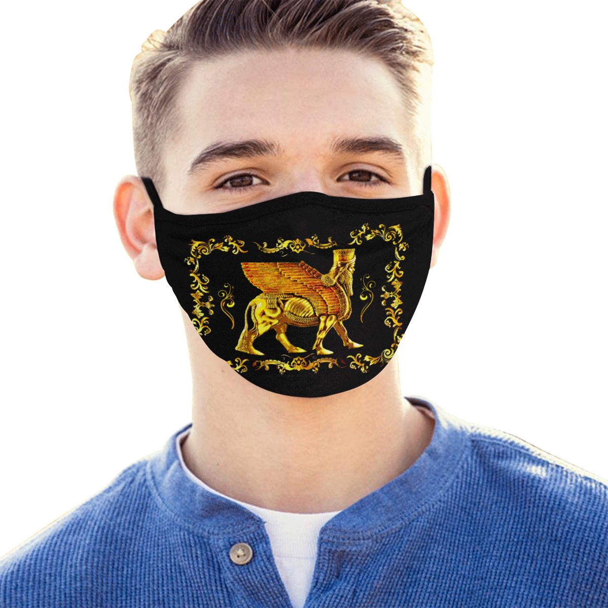 lamassue gold Mouth Mask