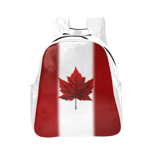 Canada Flag Art Backpack Multi-Pockets Backpack (Model 1636)