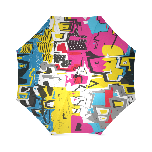 Distorted shapes Foldable Umbrella (Model U01)
