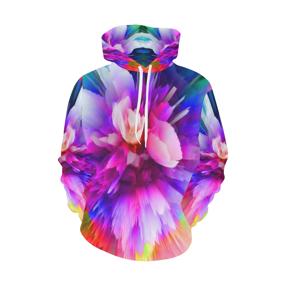 3d flower All Over Print Hoodie for Women (USA Size) (Model H13)