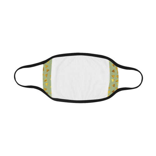 gold triangle green Mouth Mask