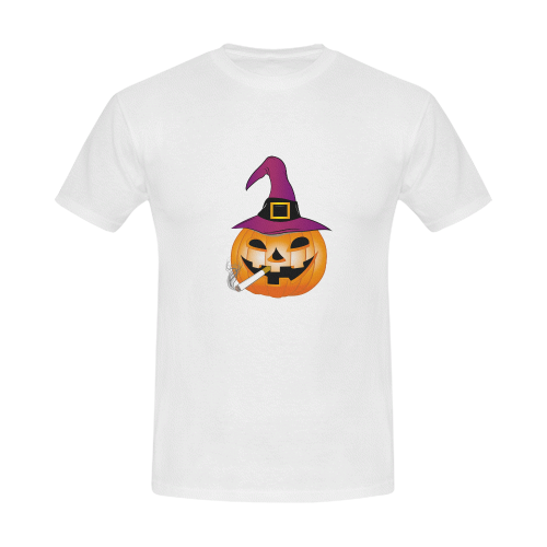 CALABAZA-SMOKING Men's T-Shirt in USA Size (Front Printing Only)