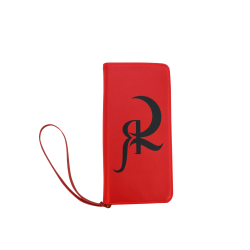 Red Queen Black Symbol Red Women's Clutch Wallet (Model 1637)