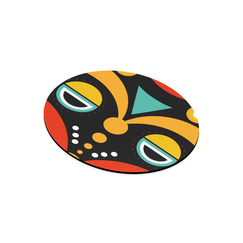 african traditional Round Mousepad