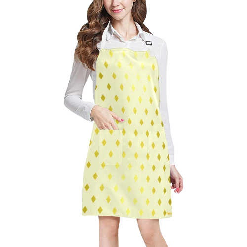 Fairlings Delight Royal Collection- Yellow Gold Diamonds 53086 All Over Print Apron All Over Print Apron