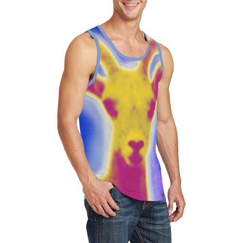 The Lowest of Low Starry Space Goat Men's All Over Print Tank Top (Model T57)