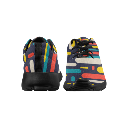 Colorful Rectangles Men's Athletic Shoes (Model 0200)