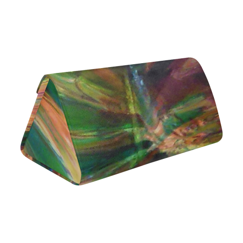Abstract Colorful Glass Custom Foldable Glasses Case
