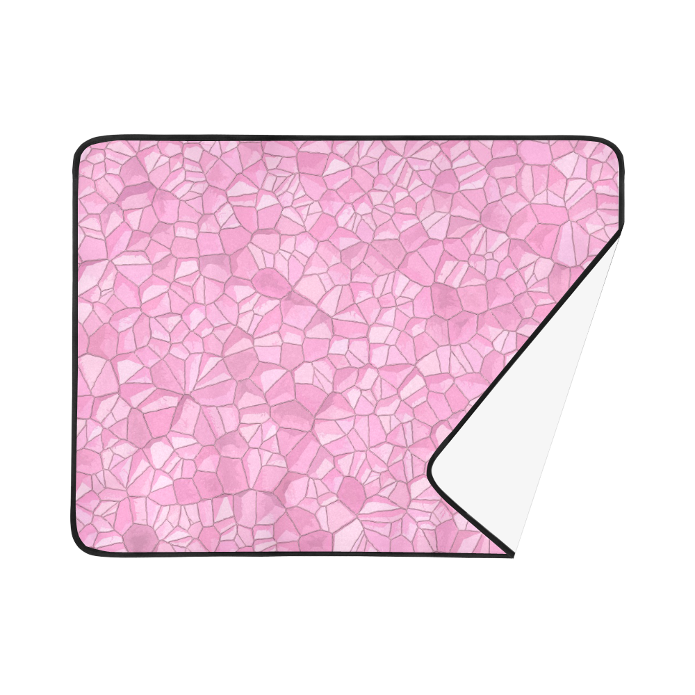 Pink Crystals Beach Mat 78"x 60"