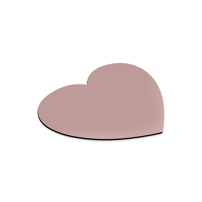 color rosy brown Heart-shaped Mousepad