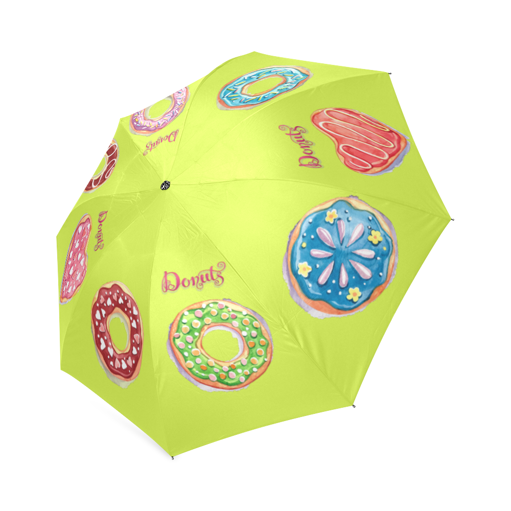 Donuts - YGreen Foldable Umbrella (Model U01)