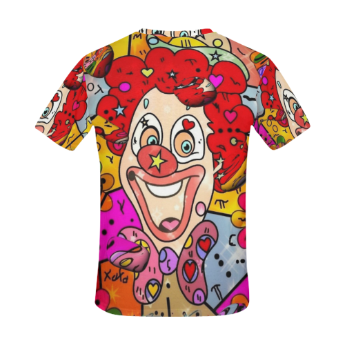 Clown Popart by Nico Bielow All Over Print T-Shirt for Men (USA Size) (Model T40)