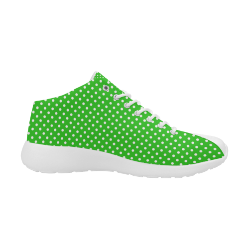 Green polka dots Women's Basketball Training Shoes/Large Size (Model 47502)