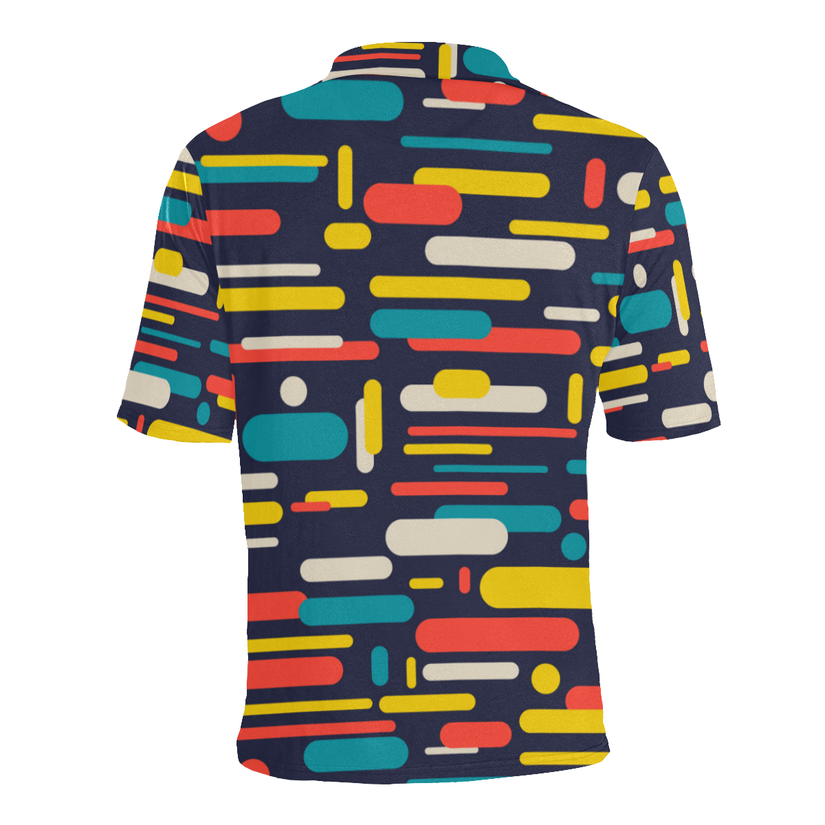 Colorful Rectangles Men's All Over Print Polo Shirt (Model T55)