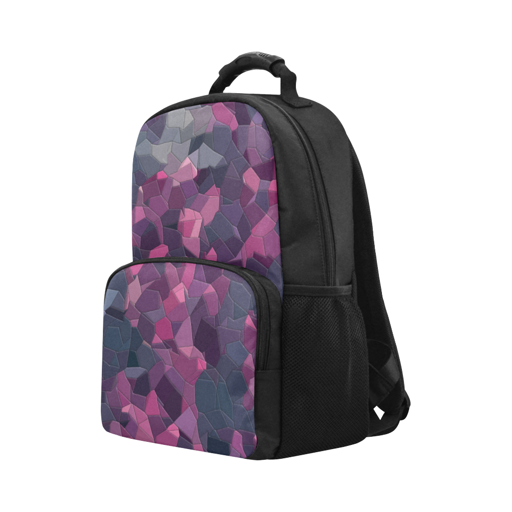 purple pink magenta mosaic #purple Unisex Laptop Backpack (Model 1663)