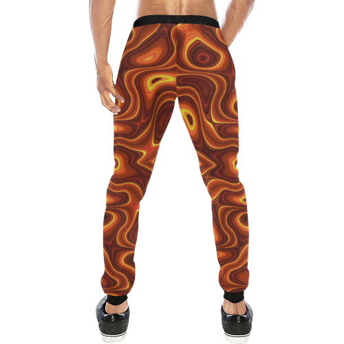 Be My Lava Men's All Over Print Sweatpants (Model L11)