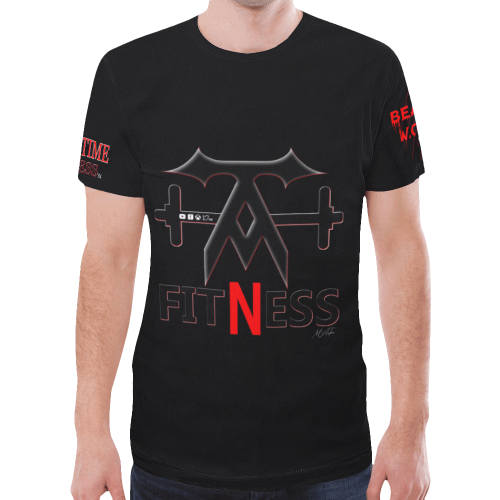 FITNESS GYM DESIGN New All Over Print T-shirt for Men (Model T45)