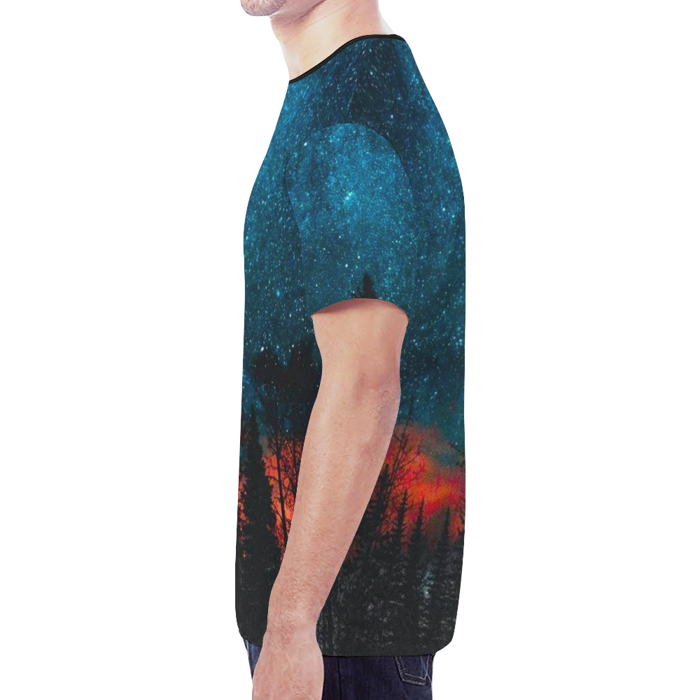 Woke Night Sky New All Over Print T-shirt for Men (Model T45)