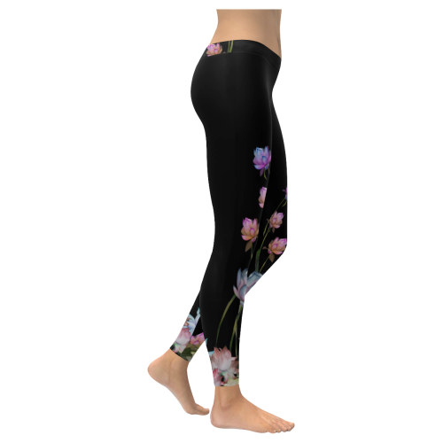 lotus 3 Women's Low Rise Leggings (Invisible Stitch) (Model L05)