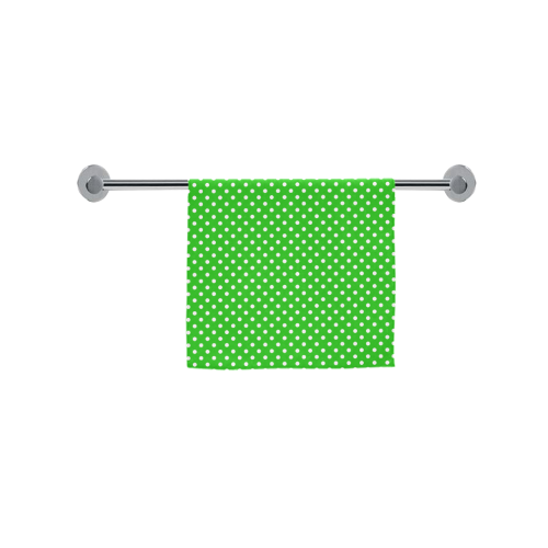 Green polka dots Custom Towel 16"x28"