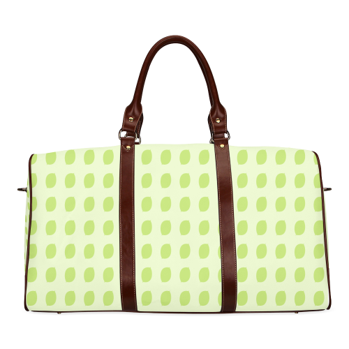 Leaf Green ContempO Waterproof Travel Bag/Large (Model 1639)