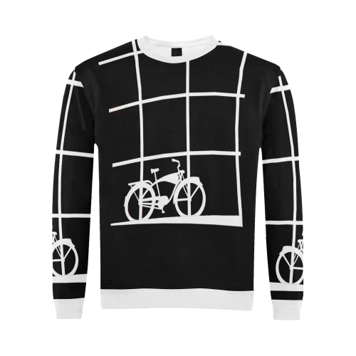 PANEZ All Over Print Crewneck Sweatshirt for Men/Large (Model H18)