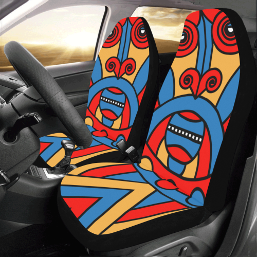 Aztec Maasai Lion Tribal Car Seat Covers (Set of 2)
