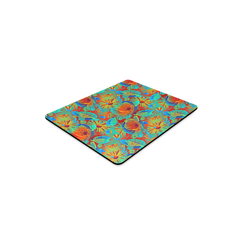 bright tropical floral Rectangle Mousepad