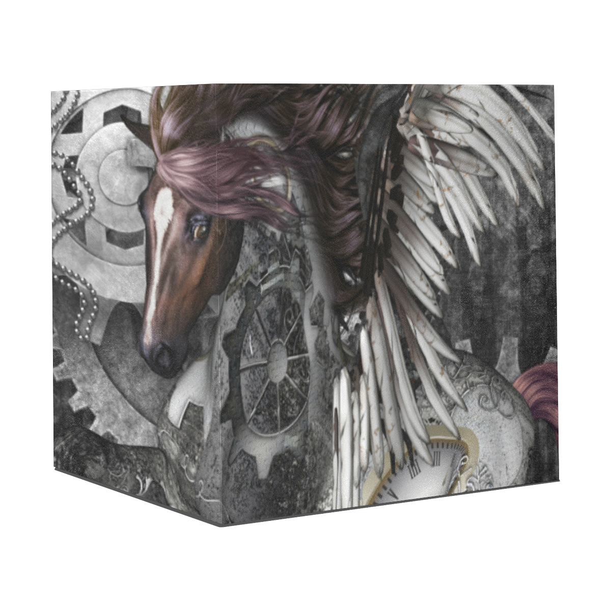 Aweswome steampunk horse with wings Gift Wrapping Paper 58"x 23" (1 Roll)