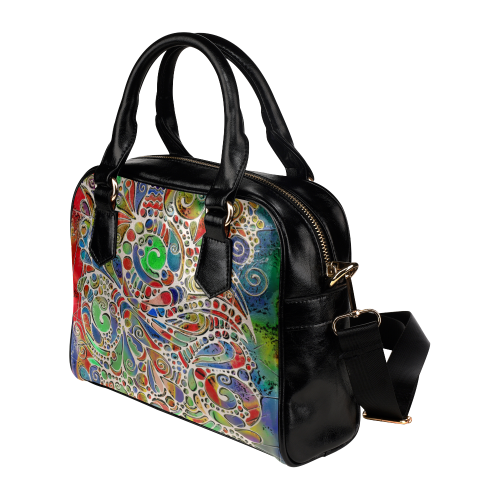 Pop Art - Spirale Welt 1 Shoulder Handbag (Model 1634)