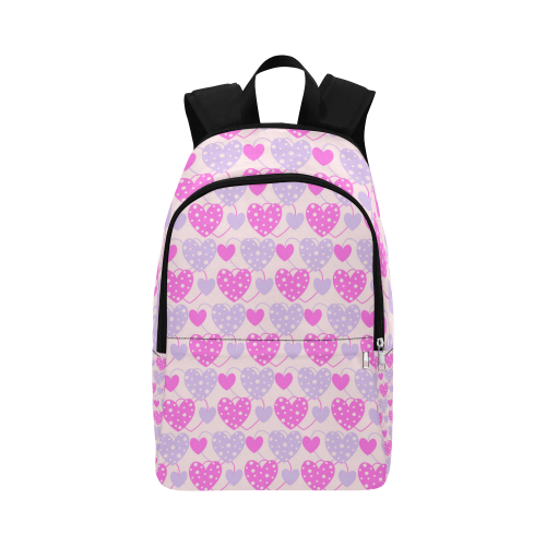 Red Hearts Fabric Backpack for Adult (Model 1659)
