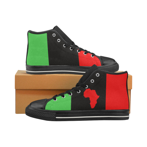 G.O.D Men Retros Afrika Edition Men’s Classic High Top Canvas Shoes (Model 017)