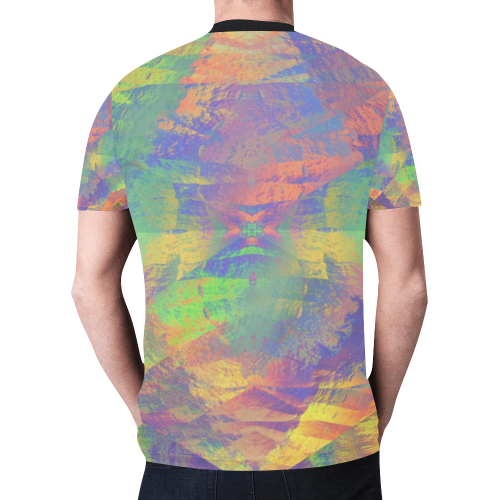 Brushstrokes New All Over Print T-shirt for Men (Model T45)