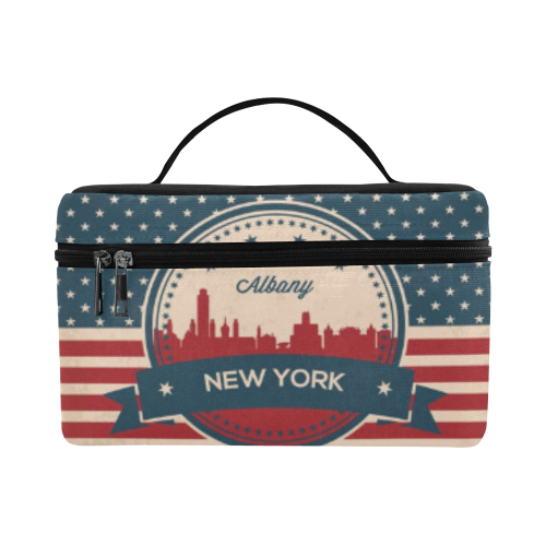 Albany New York Retro Skyline Lunch Bag/Large (Model 1658)
