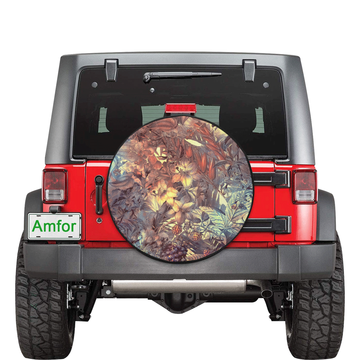 flowers #flowers #pattern 30 Inch Spare Tire Cover