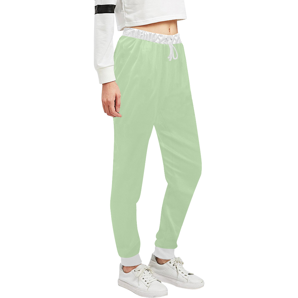 color tea green Unisex All Over Print Sweatpants (Model L11)