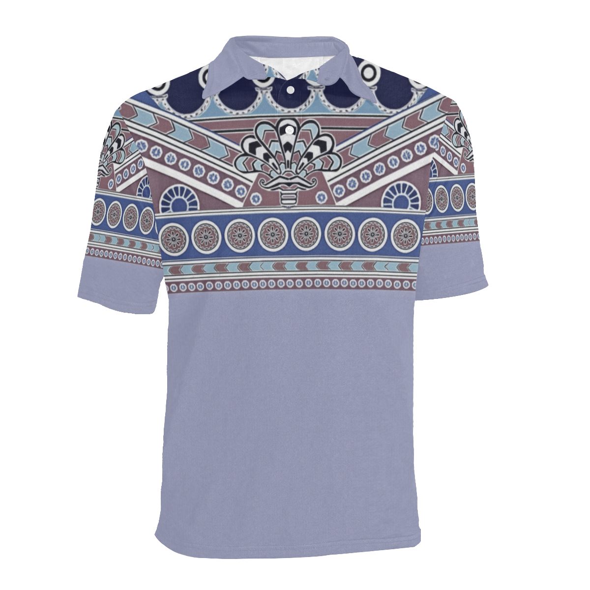 Assyrian Folk Art Men's All Over Print Polo Shirt (Model T55)