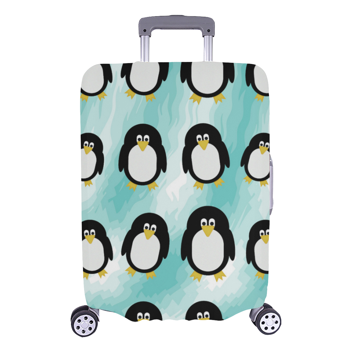 Penguins Luggage Cover/Large 26"-28"