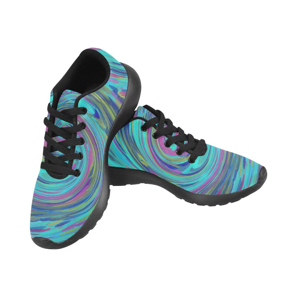 Design shoes -- blue elements chic Men's Running Shoes/Large Size (Model 020)